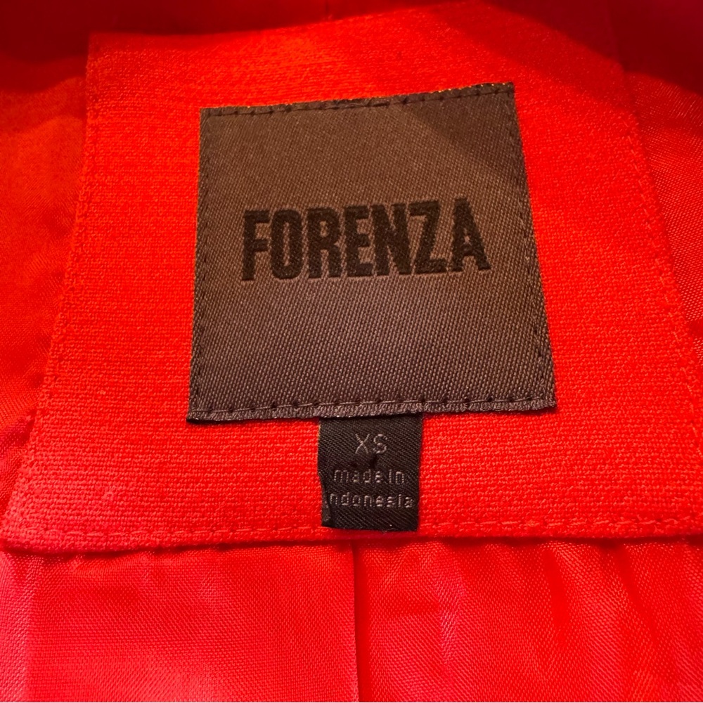 Stunning Deep Coral Forenza Double-Breasted Coat, size XS - Picture 7 of 8